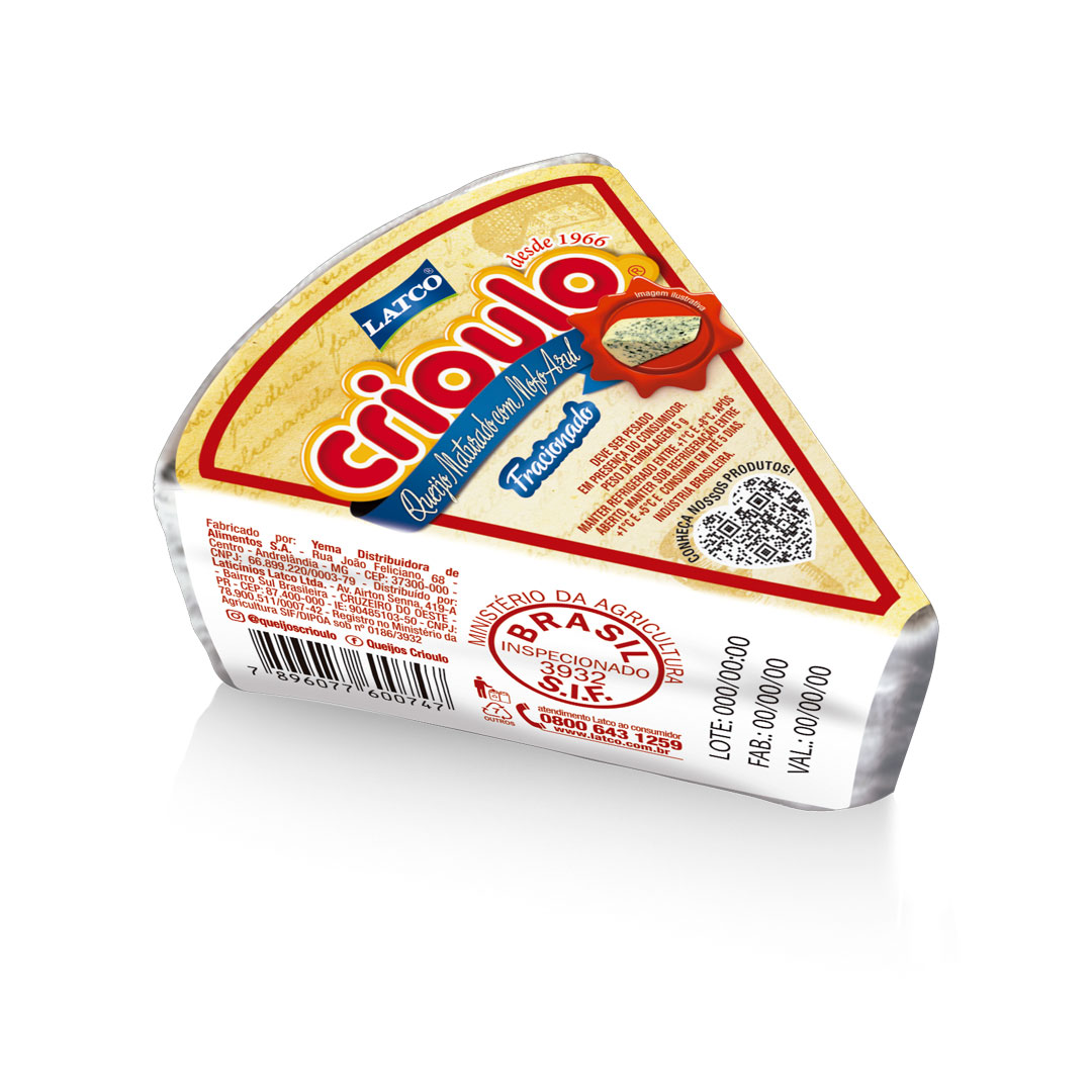 Queijo Crioulo Fracionado